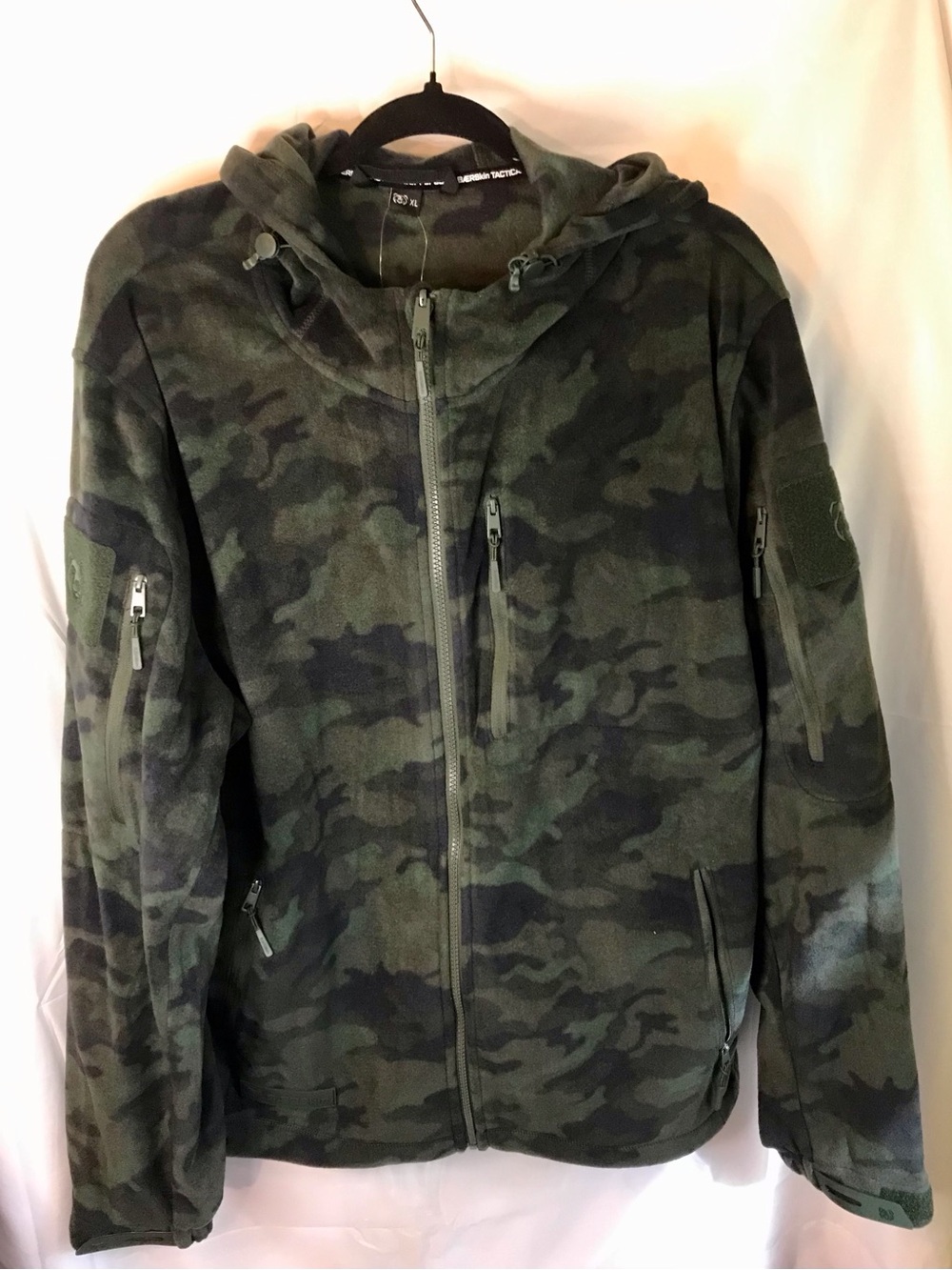 Men's Baerskin Backpack Camo Green XL Fleece Hoodie Jacket NWT